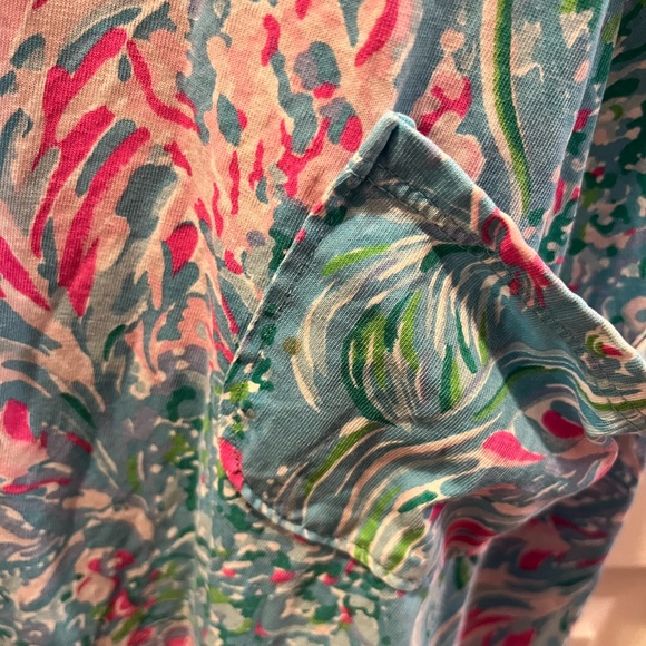 Lilly Pulitzer Kristen Flounce Dress Amalfi Blue Best Fishes size medium - Picture 3 of 3